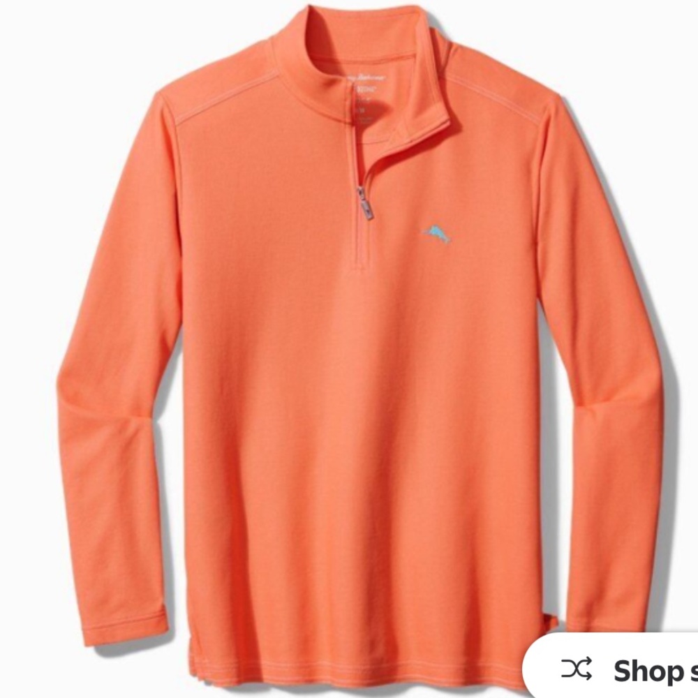 Tommy Bahama Peach Melt Emfielder 2.0 Half Zip Pullover - Picture 14 of 14